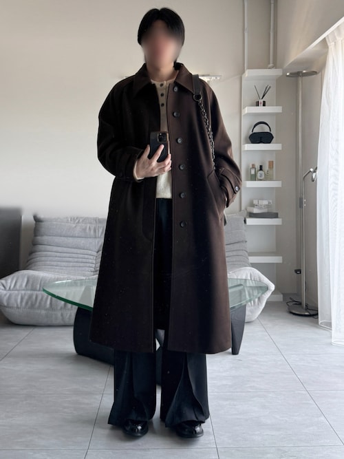 「VELNUS（ベルナス）の【VELNUS】Abstract Loose Shaggy Henley Neck Knit /アブストラクトルーズシャギーデザインヘンリーネックニット【短丈】（ニット/セーター）」を使った、けいさん（メンズ・177cm）の秋コーディネート