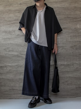 「my beautiful landlet（マイビューティフルランドレット）のアイテム（パンツ）」を使った、けいさん（メンズ・177cm）の春コーディネート