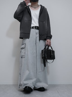 「アイテム（ドレスシューズ）」を使った、けいさん（メンズ・177cm）の夏コーディネート