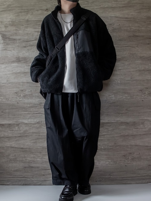 【RUUBON】 high neck boa jacket / ハイネック ボアジャケット