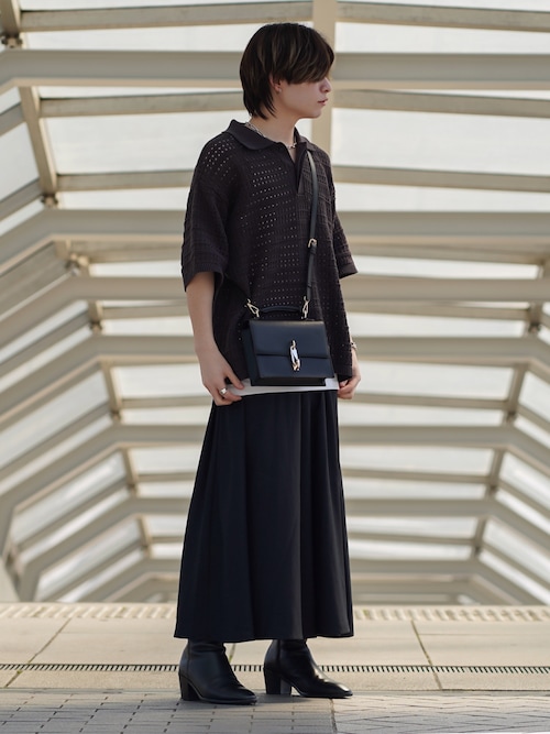 Drape Gather Hakama Pants - ドレープギャザー袴パンツ