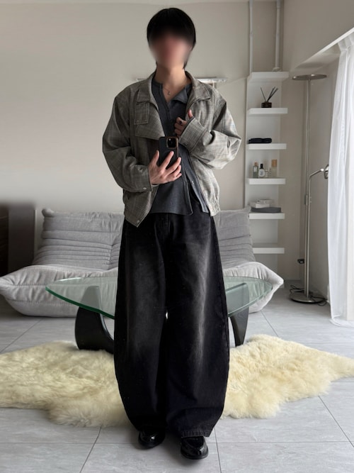 「London Shoe Make(ロンドンシューメイク)のレザー コイン ローファー / 牛革 / London Shoe Make Oxford and Derby 9005(ローファー)」を使った、けいさん(メンズ・177cm)の秋コーディネート