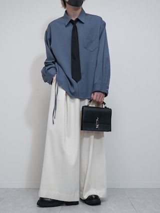 「VELNUS（ベルナス）の【VELNUS】2way cord design loose regular collar shirt / 2wayコードデザイン ルーズレギュラーカラーシャツ（シャツ/ブラウス）」を使った、けいさん（メンズ・177cm）の夏コーディネート