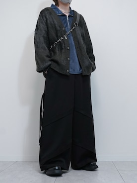 「アイテム（カーディガン/ボレロ）」を使った、けいさん（メンズ・177cm・20代）の冬コーディネート