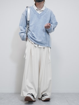 「アイテム（スウェット）」を使った、けいさん（メンズ・177cm）の夏コーディネート