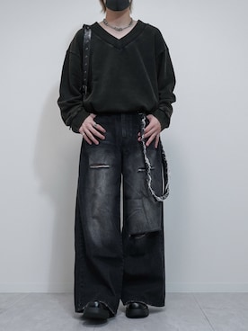 「アイテム（スウェット）」を使った、けいさん（メンズ・177cm）の夏コーディネート