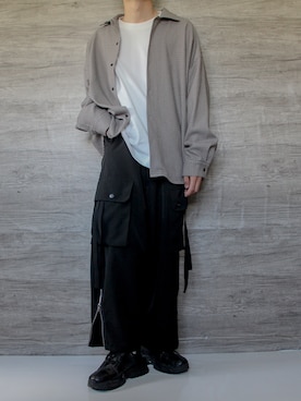「act'm（アクトム）のアイテム（シューズ）」を使った、けいさん（メンズ・177cm）の秋コーディネート