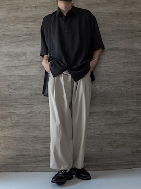 「ADAMASTE（アダマスト）のアイテム（パンツ）」を使った、けいさん（メンズ・177cm）の春コーディネート