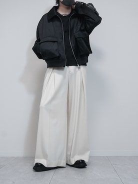 「アイテム（ドレスシューズ）」を使った、けいさん（メンズ・177cm）の秋コーディネート