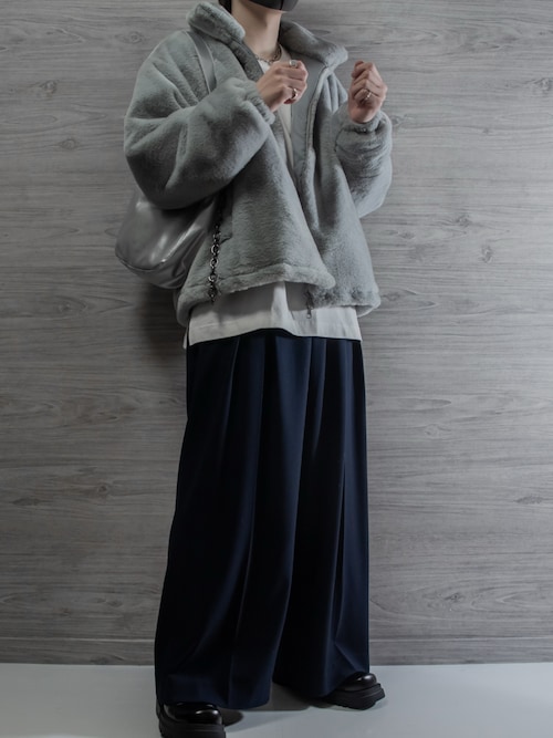 セール】スタンドフェイクファーブルゾン（ブルゾン）｜tk.TAKEO