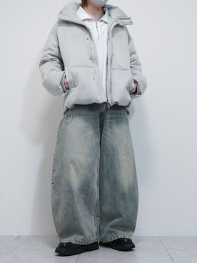 「アイテム（ダウンジャケット/コート）」を使った、けいさん（メンズ・177cm・20代）の冬コーディネート