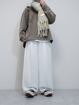 「アイテム（マフラー）」を使った、けいさん（メンズ・177cm）の秋コーディネート