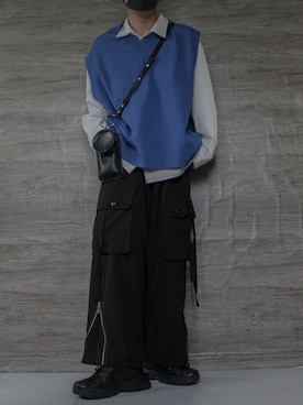 「act'm（アクトム）のアイテム（シューズ）」を使った、けいさん（メンズ・177cm）の秋コーディネート