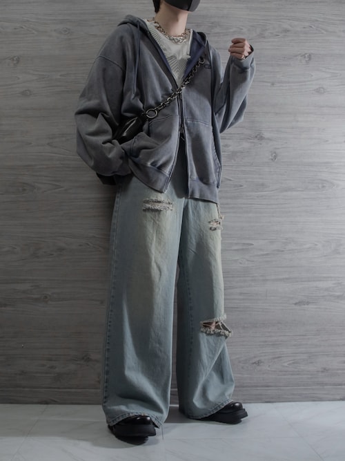 CLEL パーカー 「CLEL」Heavy Weight Logo Embroidered Full-Zip