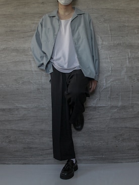 「act'm（アクトム）のアイテム（シューズ）」を使った、けいさん（メンズ・177cm）の秋コーディネート