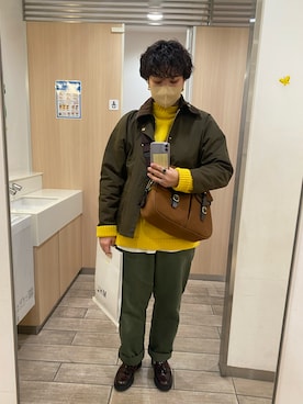 「BRADY」｜「アイテム（ローファー）」を使った、yunaさん（レディース・161cm）の冬コーディネート