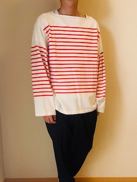 「Graphpaper（グラフペーパー）のアイテム（スラックス）」を使った、ちゃんかさん（メンズ・177cm）の秋コーディネート