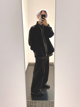 「WYM LIDNM（ウィム バイ リドム）のアイテム（その他シューズ）」を使った、sin72さん（メンズ・173cm）の春コーディネート