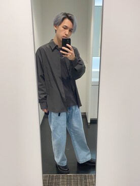 「WYM LIDNM（ウィム バイ リドム）のアイテム（その他シューズ）」を使った、sin72さん（メンズ・173cm）の春コーディネート