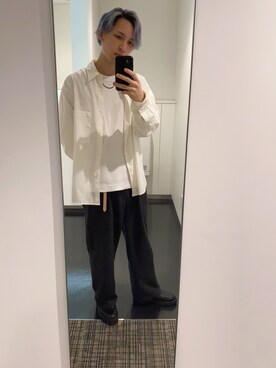 「WYM LIDNM（ウィム バイ リドム）のアイテム（その他シューズ）」を使った、sin72さん（メンズ・173cm）の春コーディネート