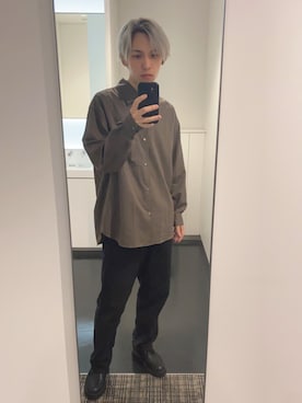 「WYM LIDNM（ウィム バイ リドム）のアイテム（その他シューズ）」を使った、sin72さん（メンズ・173cm）の春コーディネート