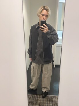 「リドム」｜「アイテム（トップス）」を使った、sin72さん（メンズ・173cm）の春コーディネート