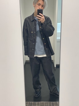 「WYM LIDNM（ウィム バイ リドム）のアイテム（その他シューズ）」を使った、sin72さん（メンズ・173cm）の春コーディネート