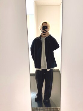 「WYM LIDNM（ウィム バイ リドム）のアイテム（その他シューズ）」を使った、sin72さん（メンズ・173cm）の春コーディネート