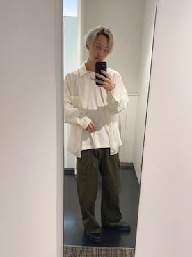 「WYM LIDNM（ウィム バイ リドム）のアイテム（その他シューズ）」を使った、sin72さん（メンズ・173cm）の春コーディネート