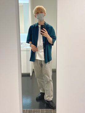 「WYM LIDNM（ウィム バイ リドム）のアイテム（その他シューズ）」を使った、sin72さん（メンズ・173cm）の秋コーディネート