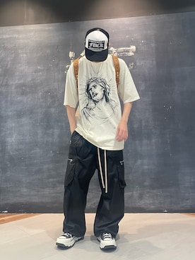 「MCM（エムシーエム）のアイテム」を使った、DAISUKEさん（メンズ・171cm）の夏コーディネート