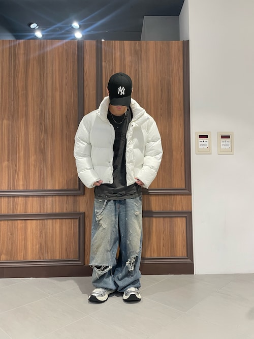 M ダンケシェーン NYLON STAND SHORT BLOUSON ホワイト