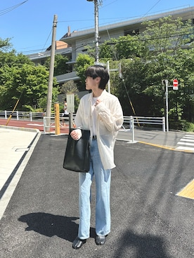 「epnok（エプノック）のアイテム（バッグ）」を使った、晨さん（メンズ・170cm）の春コーディネート