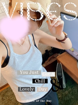 「CODE A（コードエー）のアイテム（パンツ）」を使った、maiさん（レディース・158cm）の夏コーディネート