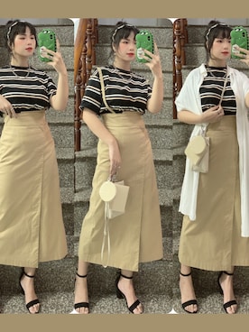 Trần Thuさん（レディース・154cm）の秋コーディネート