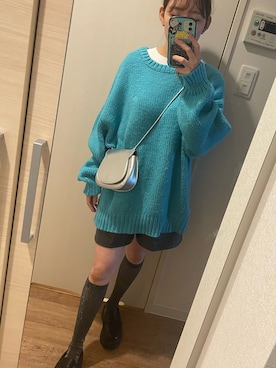 「レザーパンツ」｜sanmochiさん（レディース・152cm）の秋コーディネート