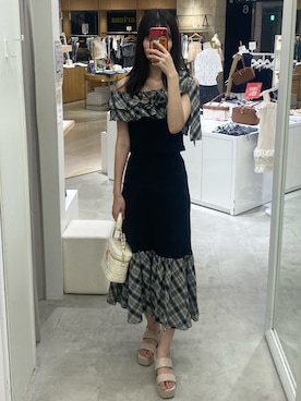 「one after another NICE CLAUP（ワンアフターアナザーナイスクラップ）のアイテム」を使った、moeさん（骨格ウェーブ・レディース・174cm）の秋コーディネート