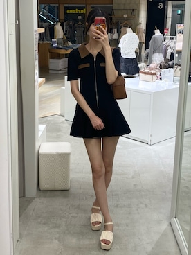 「one after another NICE CLAUP（ワンアフターアナザーナイスクラップ）のアイテム」を使った、moeさん（骨格ウェーブ・レディース・174cm）の秋コーディネート