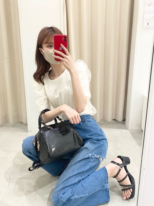 チュールかけTシャツ（Tシャツ/カットソー）｜one after another NICE