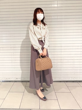 「出勤コーデ」｜「アイテム（その他シューズ）」を使った、シンちゃんさん（レディース・160cm）の秋コーディネート