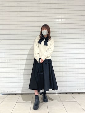 「Te chichi CLASSIC（テチチクラシック）のアイテム（トップス）」を使った、シンちゃんさん（レディース・160cm）の秋コーディネート