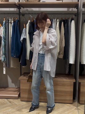 「Te chichi（テチチ）のアイテム（パンツ）」を使った、シンちゃんさん（レディース・160cm）の春コーディネート