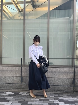 「Te chichi（テチチ）のアイテム（テーラードジャケット）」を使った、シンちゃんさん（レディース・160cm）の冬コーディネート