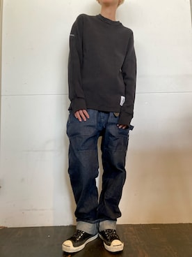 「RICHARDSON（リチャードソン）のアイテム」を使った、がっきーさん（レディース・163cm）の秋コーディネート