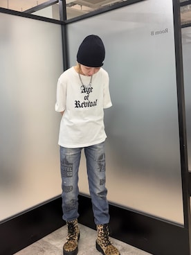 「OY（オーワイ）のアイテム」を使った、MARINさん（レディース・152cm）の春コーディネート