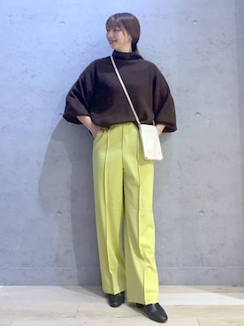 「LEPSIM」｜「アイテム（その他）」を使った、hanaeさん（レディース・160cm）の秋コーディネート