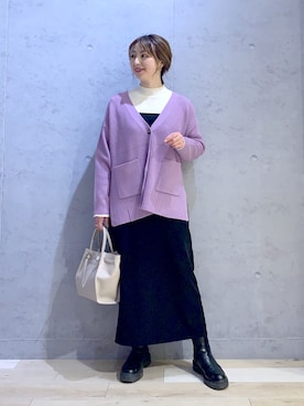 「LEPSIM」｜「アイテム（その他）」を使った、hanaeさん（レディース・160cm）の冬コーディネート