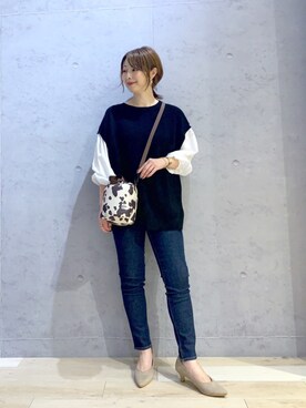 「レプシィム(LEPSIM)」｜「アイテム（その他）」を使った、hanaeさん（レディース・160cm）の秋コーディネート