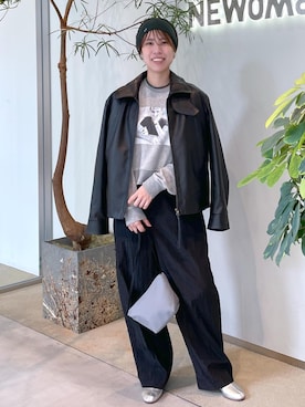 「アイテム（ブーツ、シルバー系）」を使った、SAYAさん（レディース・159cm）の秋コーディネート