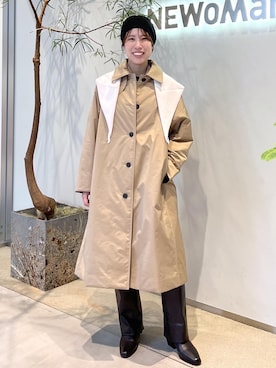 「アイテム（ダウンジャケット/コート）」を使った、SAYAさん（レディース・159cm）の秋コーディネート